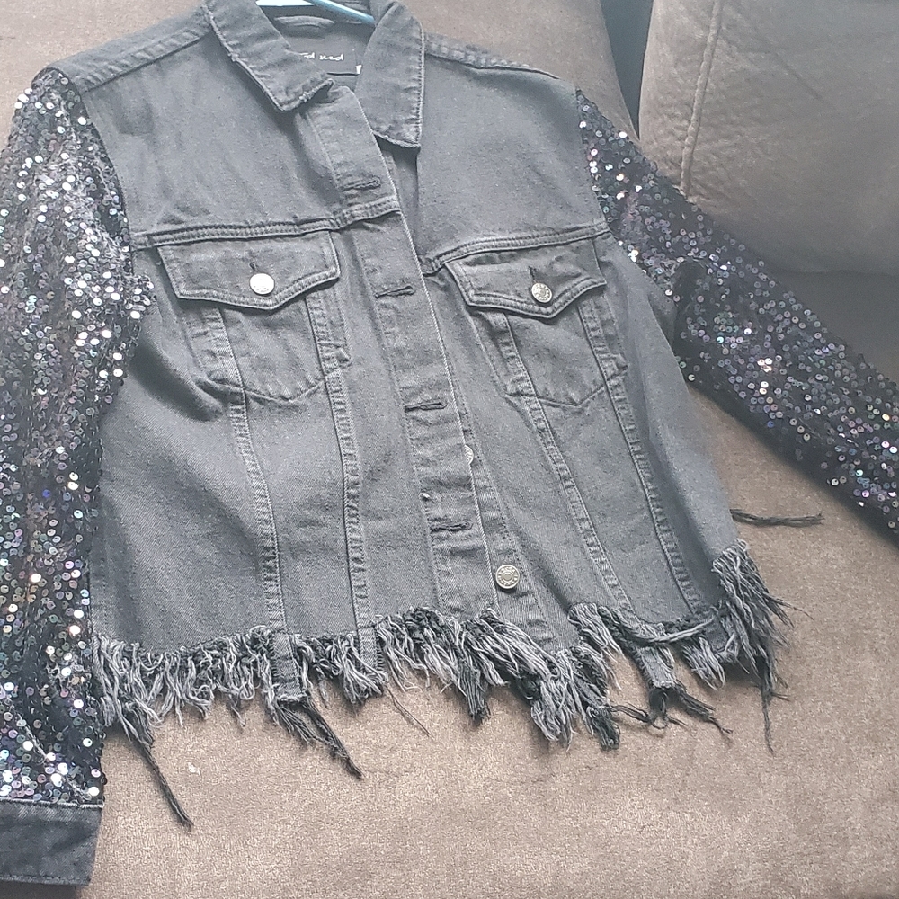 Black jean jacket